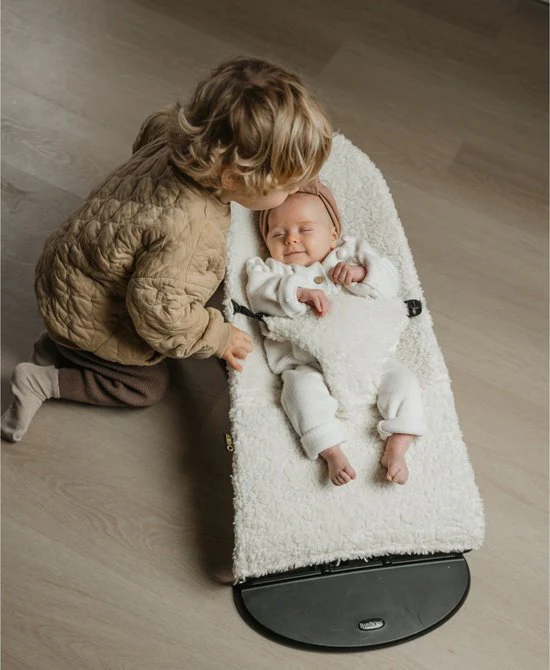 Ukje - Hoes Wipstoeltje Babybjörn Teddy | Lichtbeige - Image 3