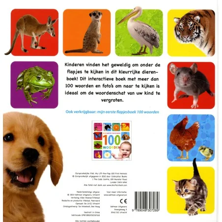 Veltman - Mijn Eerste Flapjesboek 100 Dieren | Interactief Leerboek - Image 4