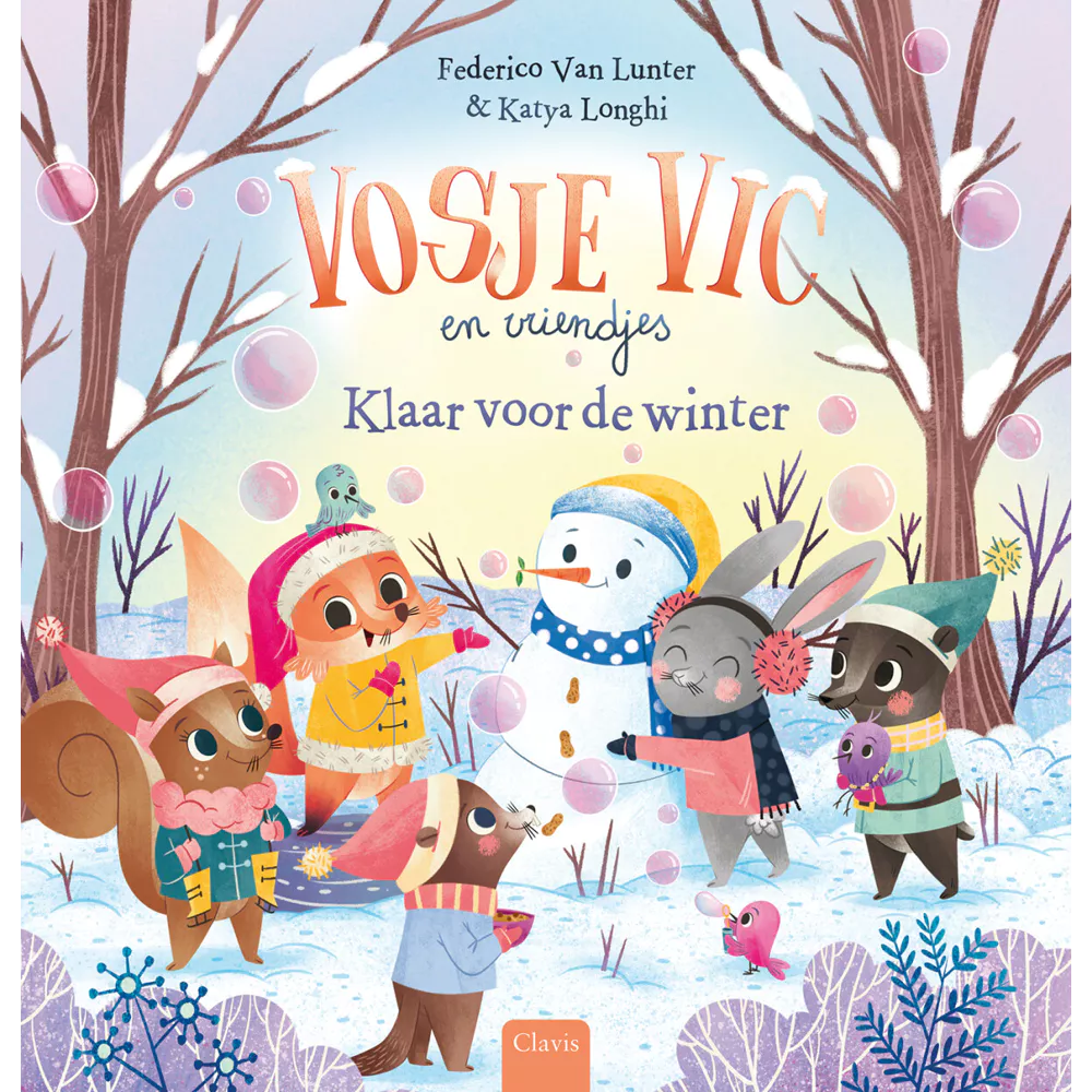 Clavis - Boek Vosje Vic En Vriendjes Klaar Voor De Winter | Winterboekje voor Kinderen