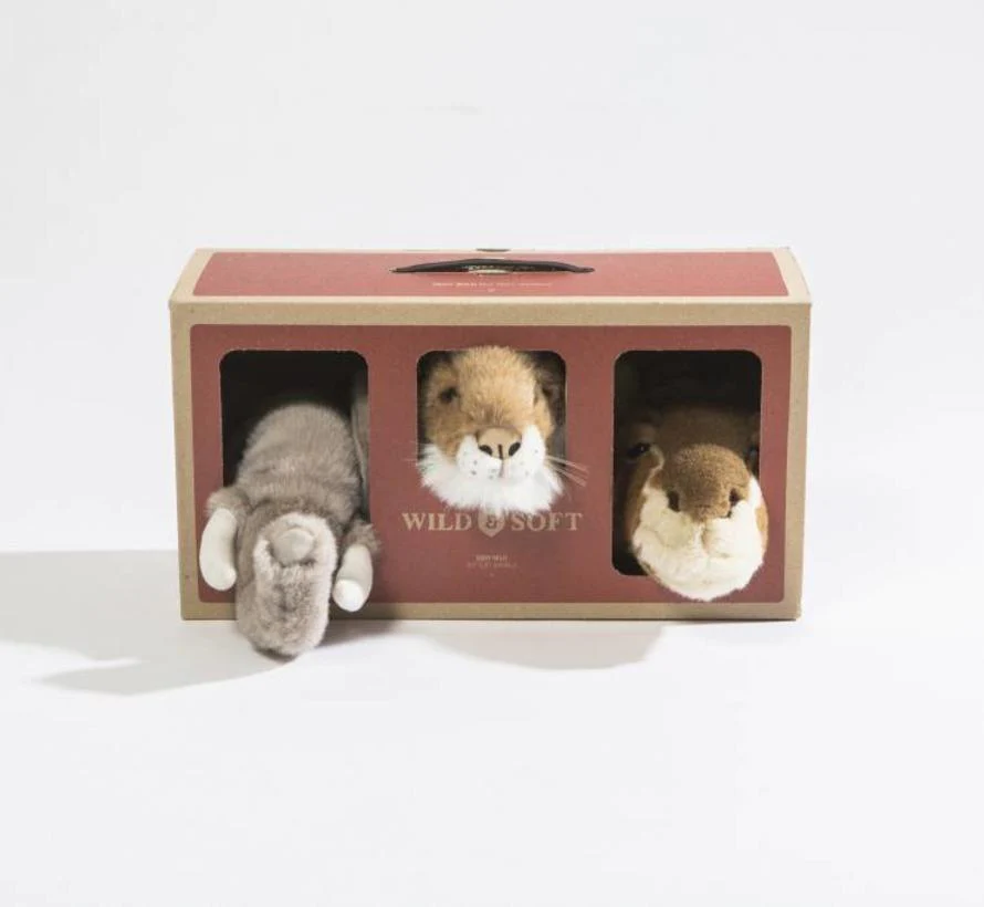 Wild & Soft - Doos Mini Dierenhoofden Safari Set | Decoratie - Image 3