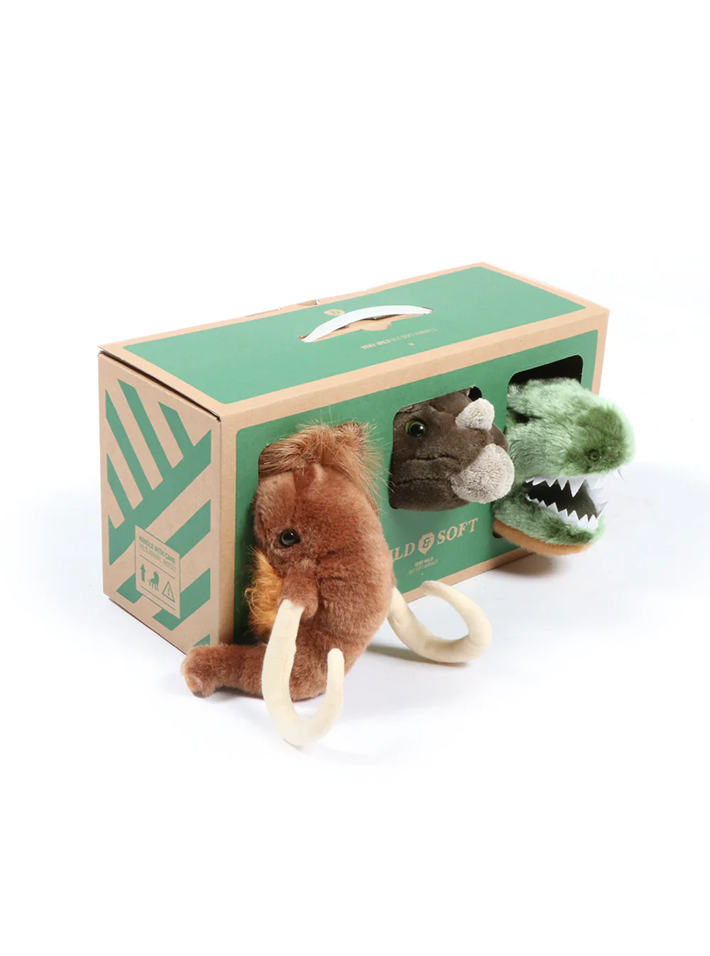 Wild & Soft - Kleine Dierenhoofden Prehistoric Box (3-pack) | Cadeauset - Image 2