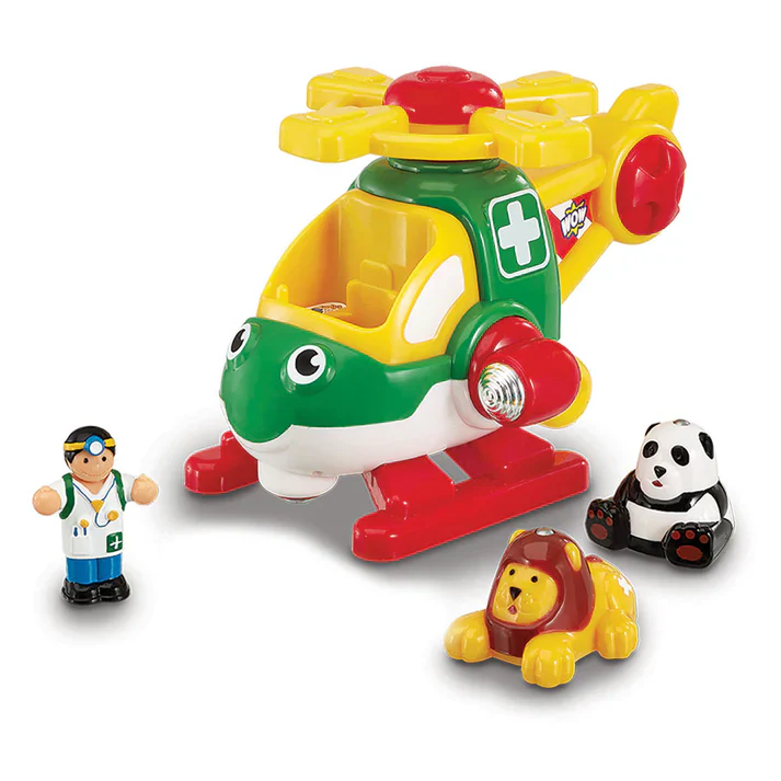 WOW Toys - Speelgoedhelikopter Harry Copter Animal Rescue | Dierenredding Speelset