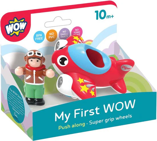 WOW Toys - Speelgoedvliegtuig Piper Jet Plane | Vliegtuig voor Peuters - Image 3