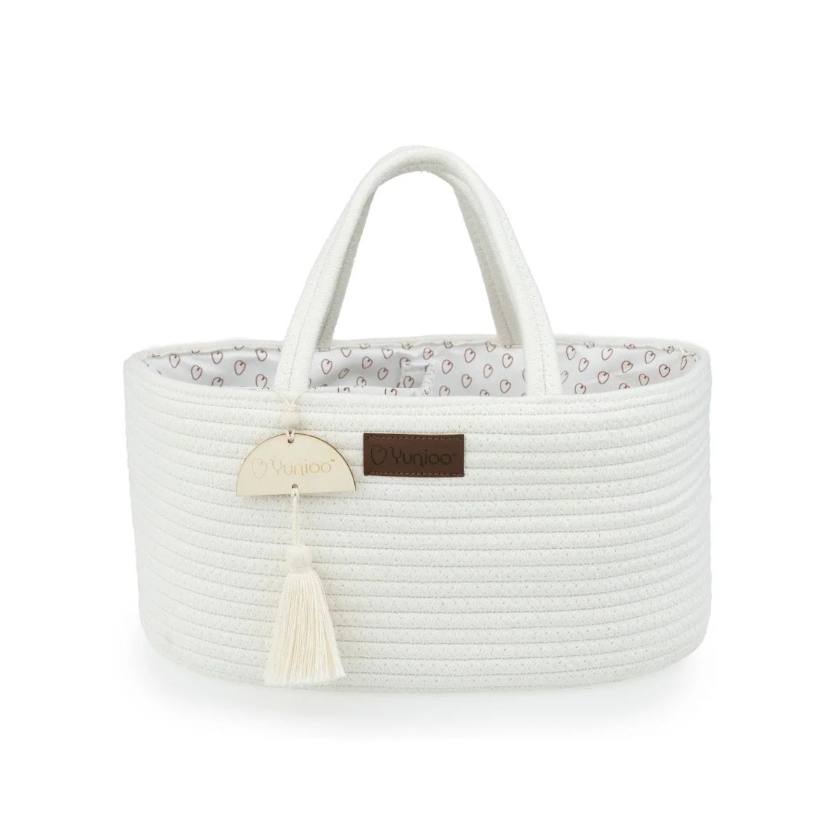 Yunioo - Opbergmand / Verzorgingstas Oslo Diaper Caddy | White