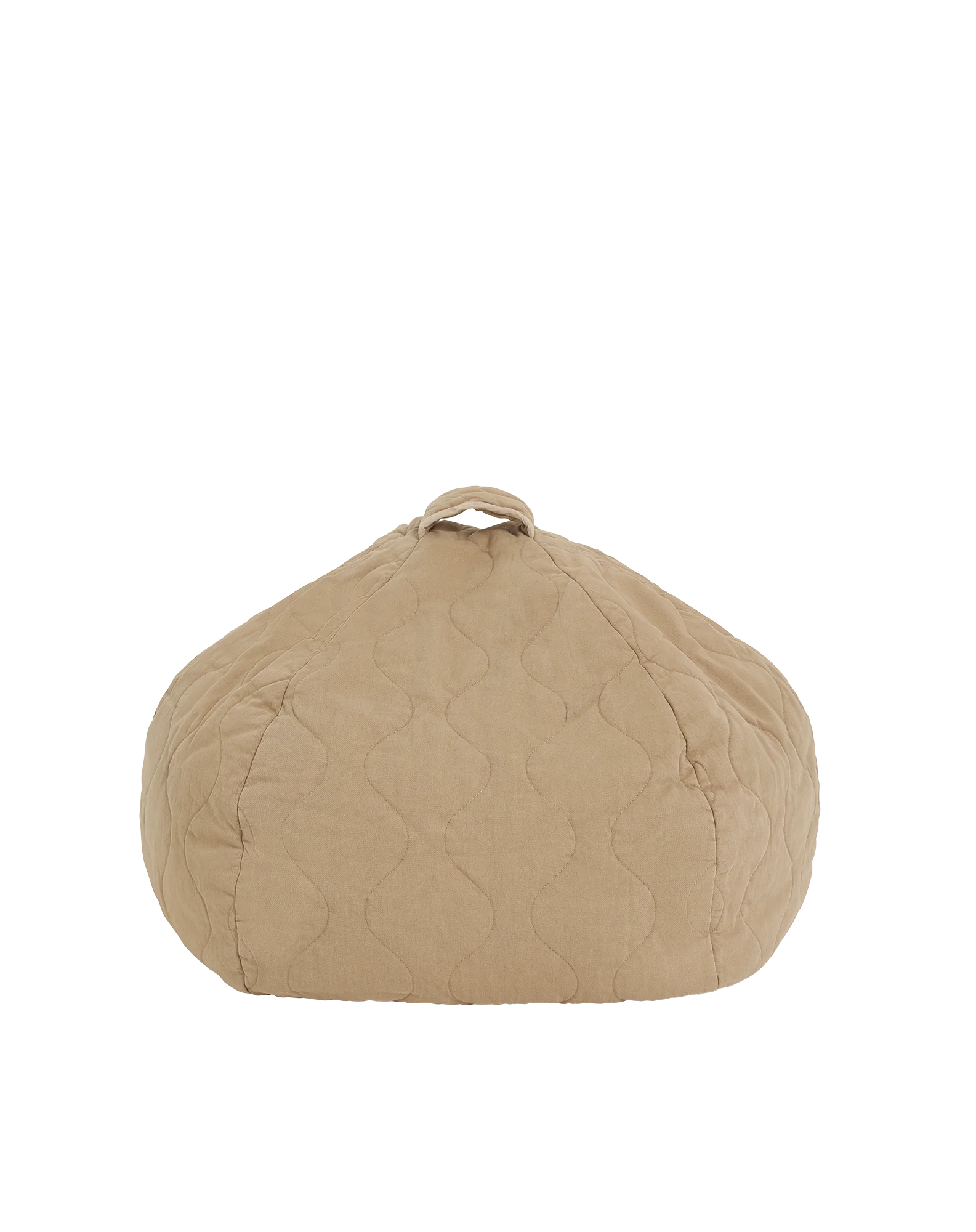 Zitzak Landscape Quilted Round Sesame