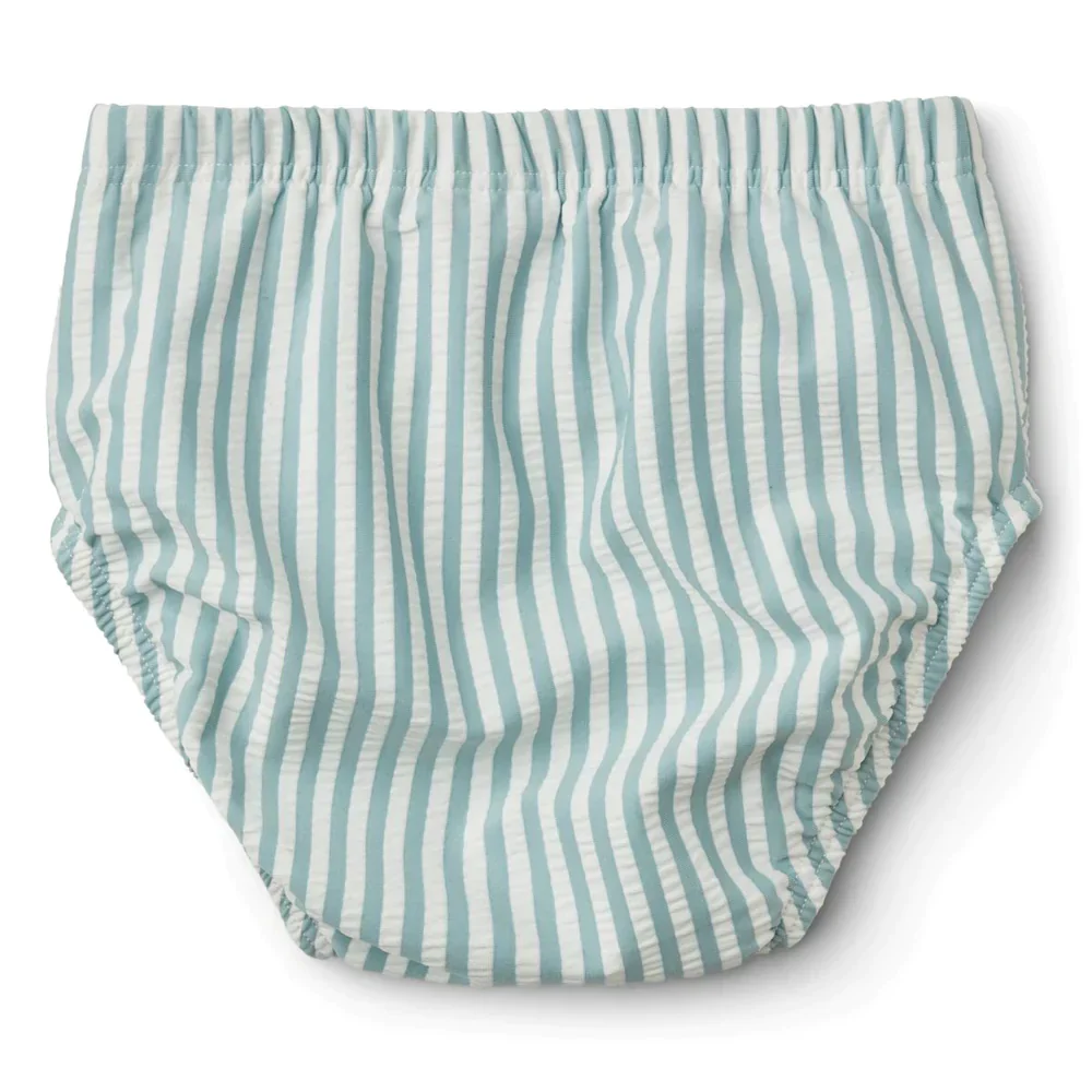 Zwembroek Baby Anthony Seersucker Y/D Stripe Sea Blue / White - Image 2